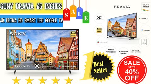 Best Smart Tv 2022 | Sony Bravia (65 inches) 4K Ultra HD Smart LED Google TV | #smarttv