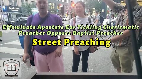 Effeminate Apostate Ear Tickling Charismatic Minister Opposes Baptist Preacher