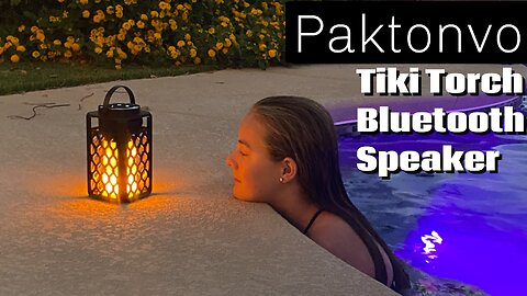 Paktonvo Tiki Torch Bluetooth Speaker