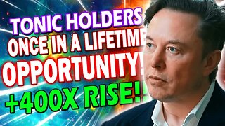 TECTONIC UP 20% MANY MORE GAINS INCOMING!! TONIC CRYPTO BREAKING NEWS!!🔥 TONIC COIN 400X RISE!!