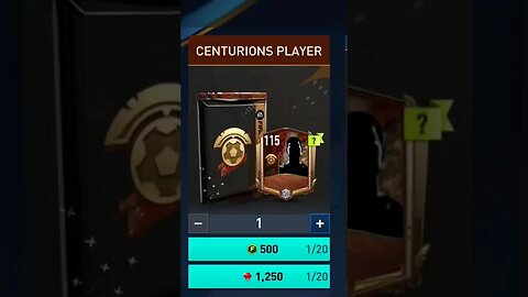 Centurions Pack Opening 111 OVR Player #fifamobile #shorts