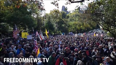 'Let's Go Brandon': Thousands Protest NYC Vaccine Mandate