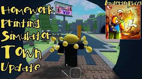 AndersonPlays Roblox [🏗️ UPD] Homework Printing Simulator - New Build Your Town Update