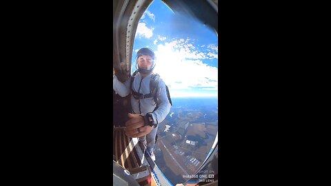 AFF skydive student learns to exit and deploy incase of an emergency