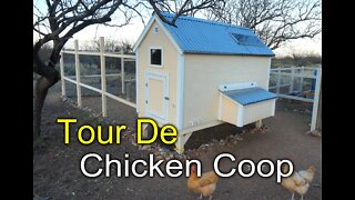 Chicken Coop Tour - Solar, Food, Water, Security