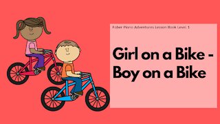 Piano Adventures Lesson Book 1 - Girl on a Bike/Boy on a Bike