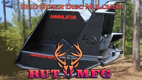 Rut MFG Skid Steer Disc Mulcher Walk-Around