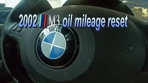 2002 M3 E46 oil light reset