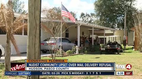 Carrier won't deliver mail to people in nudist community