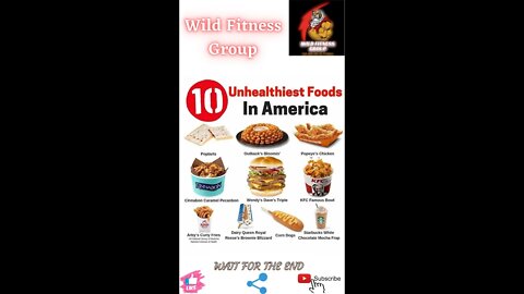 🔥10 unhealthy foods in America🔥#shorts🔥#viralshorts🔥#fitnessshorts🔥#wildfitnessgroup🔥