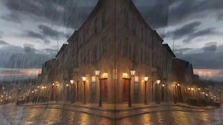 City Streets - Rain, Thunder & Lightning for Sleeping | White Noise