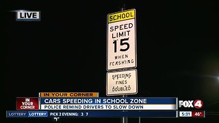 New speed limit signs to remind driver to slow down in school zone