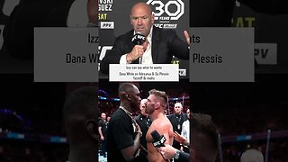 Izzy can say what he wants | Dana White on Adesanya & Du Plessis faceoff & rivalry