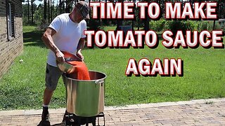 Making Simple Tomato Sauce - From Garden To Canning