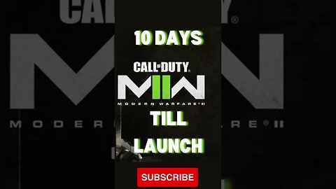 10 DAYS TILL MWII LAUNCH | #shorts