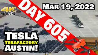 GIGA TEXAS MAKING WHITE MODEL Ys NOW?! - Tesla Gigafactory Austin 4K Day 605 - 3/19/22- Tesla Texas