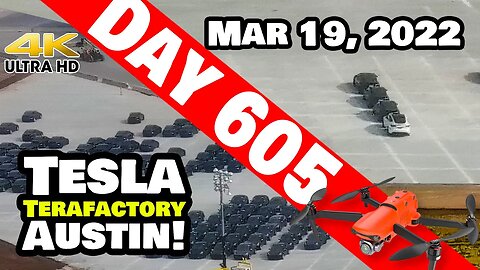 GIGA TEXAS MAKING WHITE MODEL Ys NOW?! - Tesla Gigafactory Austin 4K Day 605 - 3/19/22- Tesla Texas