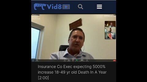 Insurance Co Exec expecting 5000% increase 18-49 yr old Death In A Year