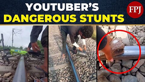 YouTuber Arrested for Shocking Railway Track Stunts: Danger Exposed