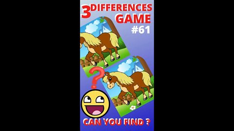3 DIFFERENCES GAME | #61