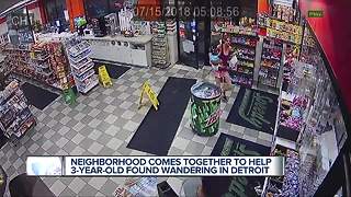3-year-old found wandering the streets on Detroit's east side