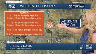 Weekend construction: 5 Valley freeways to be closed or restricted