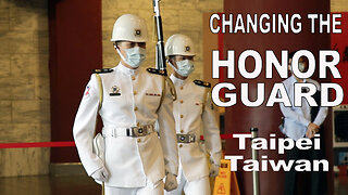 Changing the Honor Guard ceremony Taipei Taiwan