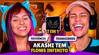 2 EM 1: AKASHI CRUZ - Quimicamente alterado🧪 & Gengar Freestyle👻 | [React em Casal] 🔥