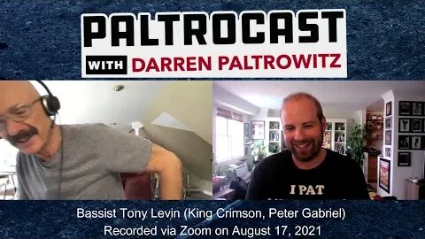 King Crimson's Tony Levin interview with Darren Paltrowitz