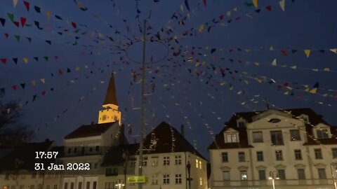 Spaziergang/Demonstration Ehingen, Germany - mit Spaziergänger Comments (English Subtitles)