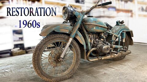Restoring an old motorcycle from the 1960s / Old Soviet motorcycle full Restoration
