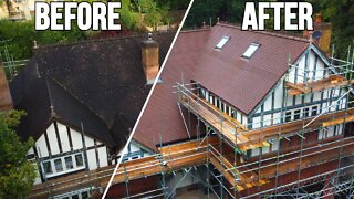 This MEGA ROOF STEAM CLEANING TRANSFORMATION is INSANE!