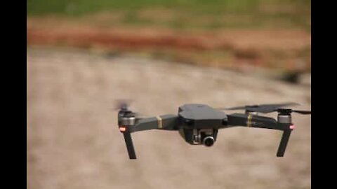 Drone crashes into tree while filming dirt bike ride