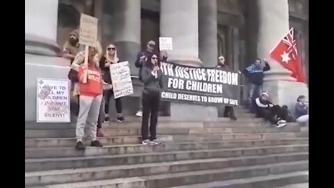 WORLD-WIDE MARCH AGAINST CHILD ABUSE - RACHEL VAUGHAN SPEECH AT PARLIAMENT, ADELAIDE 26TH JUNE 2021