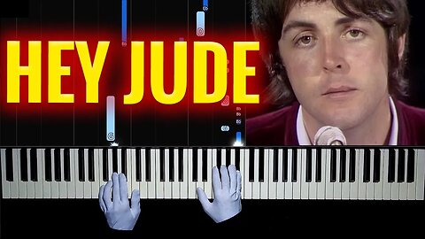 Hey Jude - The Beatles | EASY Piano - Hands Tutorial