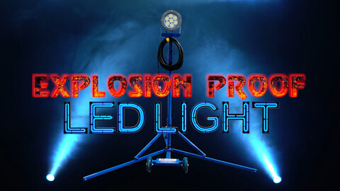 Explosion Proof LED Light Tower Quadpod Mount ATEX/IECEx Rated Waterproof IP67