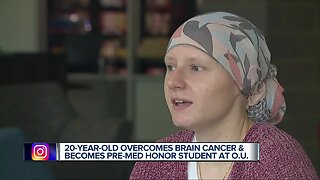 20-year-old overcomes brain cancer and becomes pre-med student at O.U.