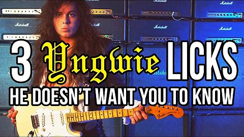 3 Yngwie licks he doesn't want you to know!