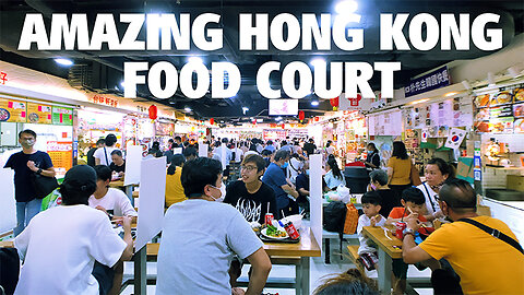 Amazing Food Court | Hong Kong Neon Cyberpunk Street Market | Bonus Ending - Abandoned Rolla Coaster