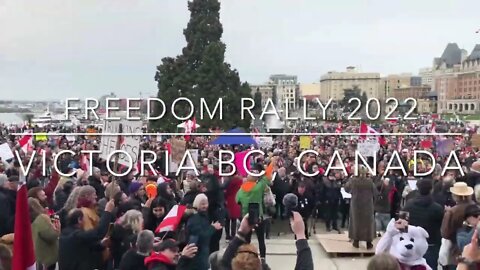 Freedom Rally 2022 | Freedom Chant! Victoria BC