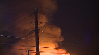 Cleveland firefighters battle blaze at chemical plant on Jennings Road