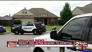 Infant dies after being rushed to hospital