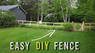 Easy (and cheap) DIY Fence!