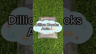 Dillion Brooks Autographed Card✍🏻 #basketball #sportscards #nba #autograph #viral #unboxing