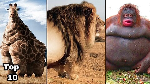 Top 10 FATTEST Wild Animals Ever Seen