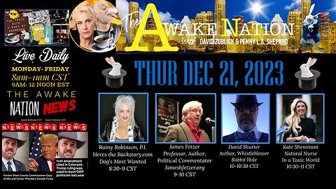 The Awake Nation 12.21.2023 Israel Has Been Slowly Nuking Palestinians Since 2008!