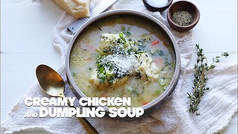 Creamy Chicken and Dumpling Soup Recipe