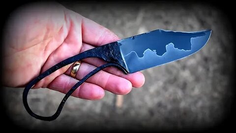 Forging a SAN-MAI HUNTING KNIFE from scraps
