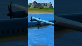 Flying FL-72 Directly over the Water | Turboprop Flight Simulator #shorts