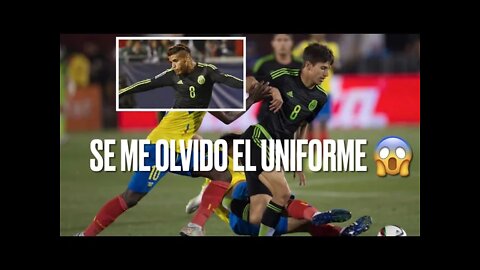 Se me olvido la camiseta de la selección en el vestidor !!!